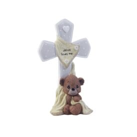 Precious Moments: Jesus Loves Me Cross with Bear