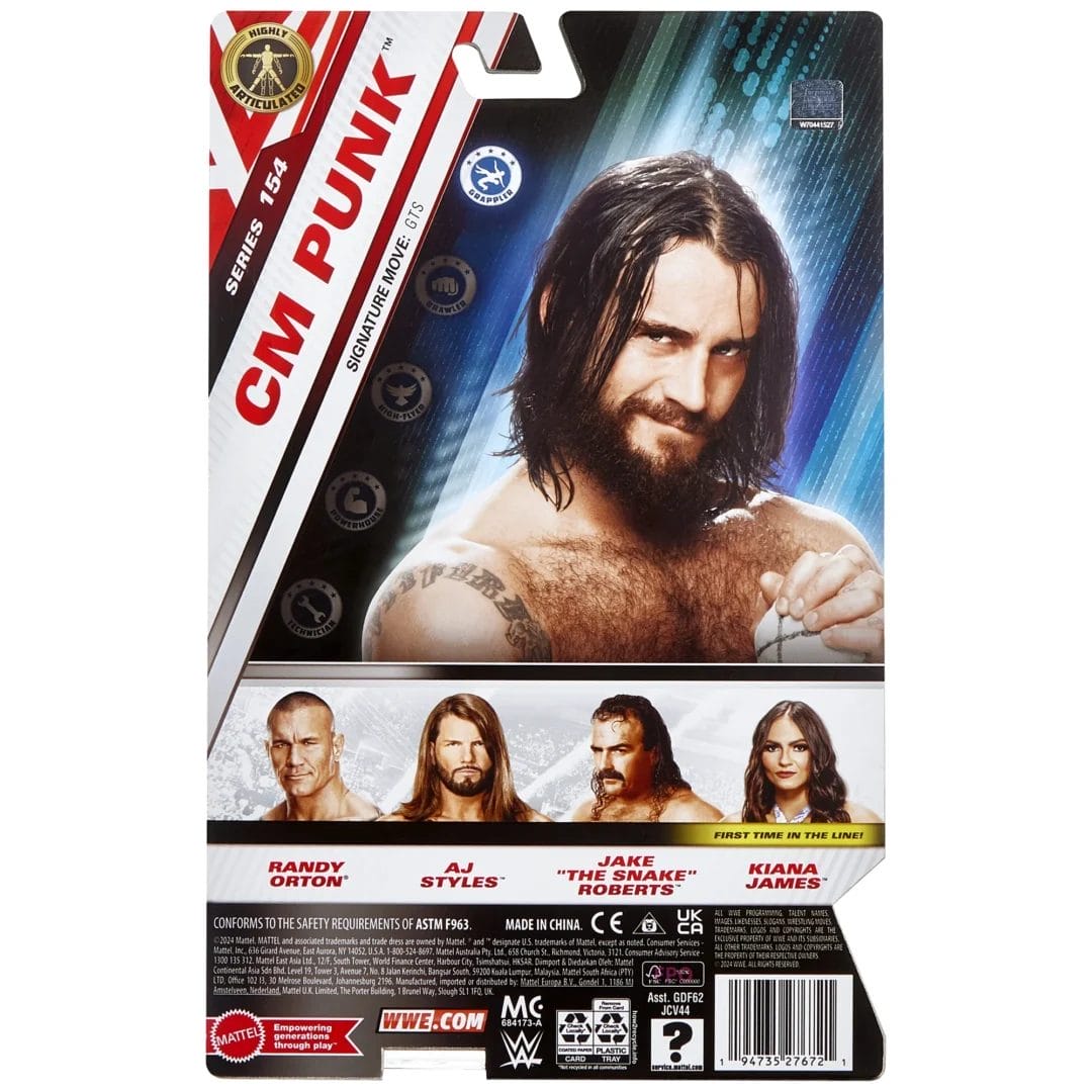 WWE: Basic Wrestling Action Figure- CM Punk - Image 3