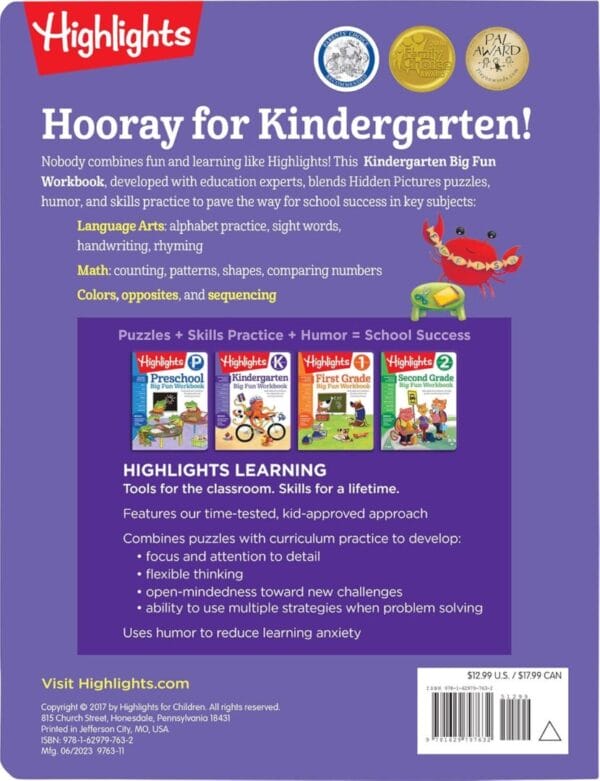 Highlights: Kindergarten Big Fun Workbook - Image 2