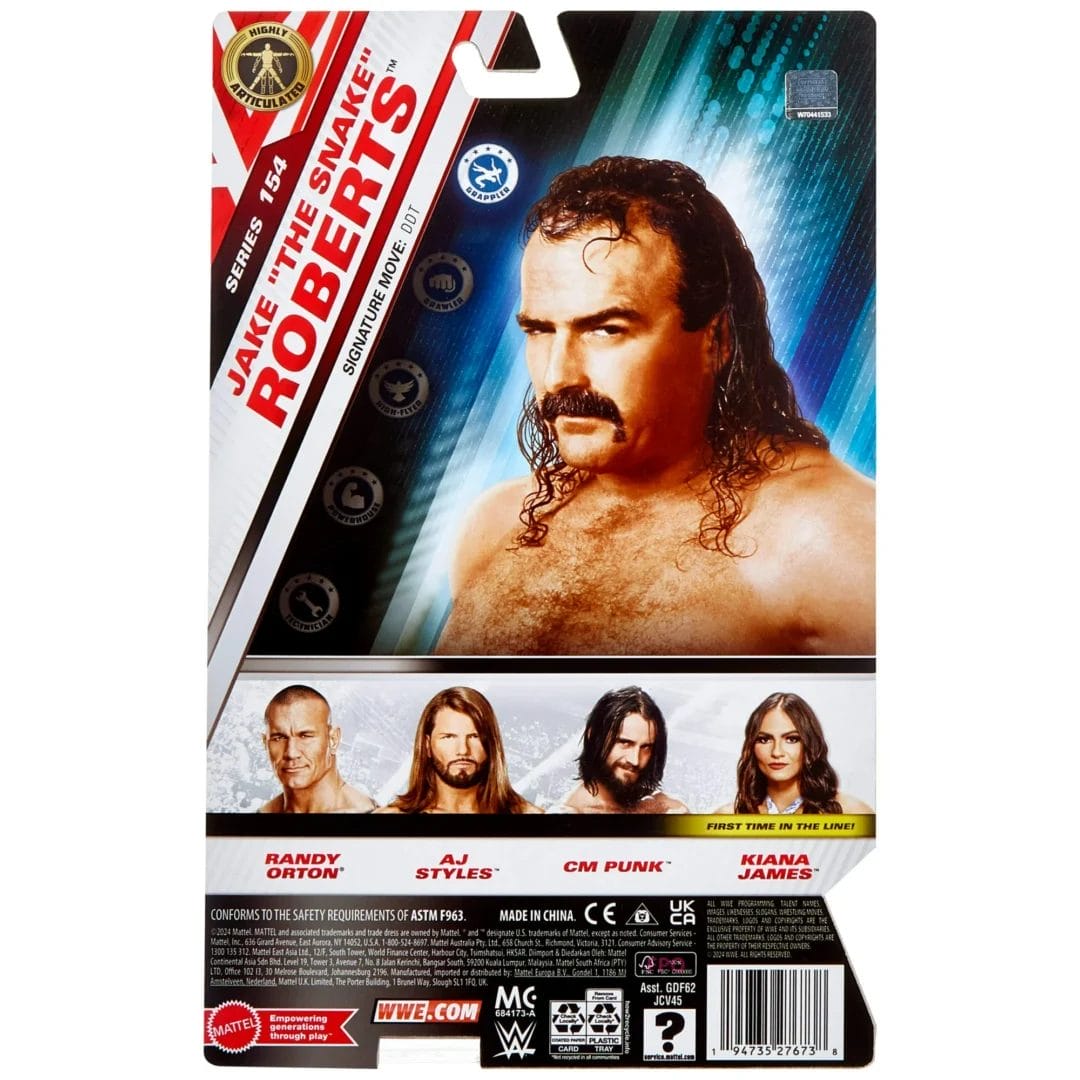 WWE: Basic Wrestling Action Figure- Jake "The Snake" Roberts - Image 3