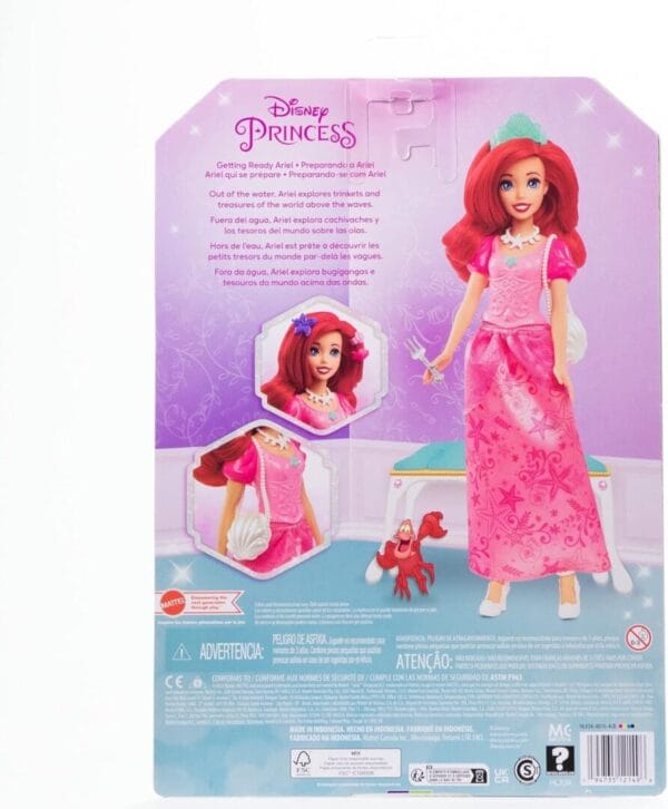 Disney Princess- Getting Ready Ariel Doll - Image 6