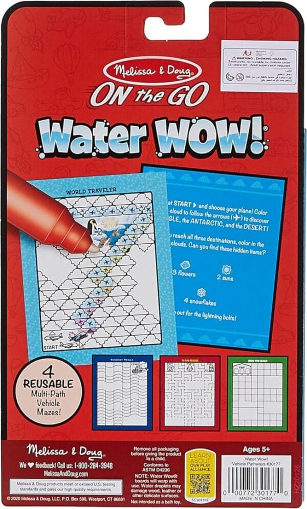 Melissa and Doug: Water Wow- Vehicle Pathways - Image 2