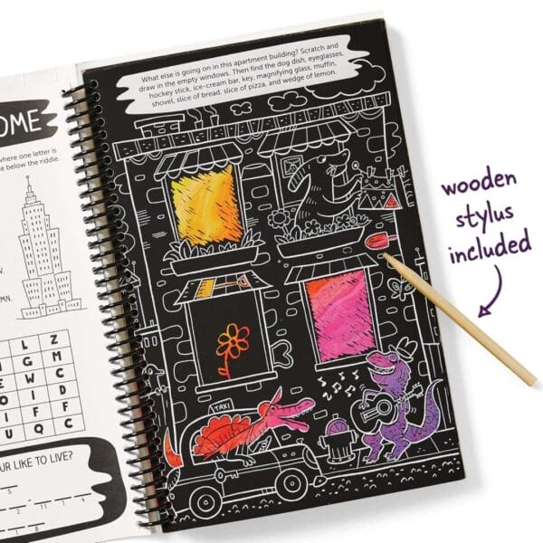 Highlights: Scratch-Off Hidden Pictures- Dinosaur Puzzles - Image 7