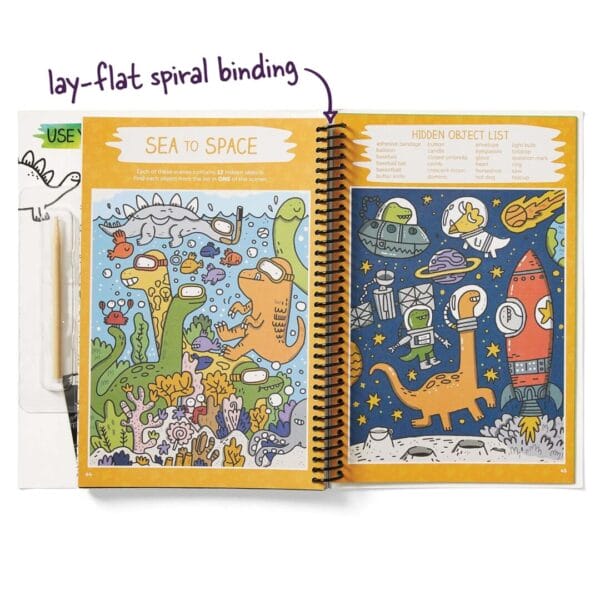 Highlights: Scratch-Off Hidden Pictures- Dinosaur Puzzles - Image 4