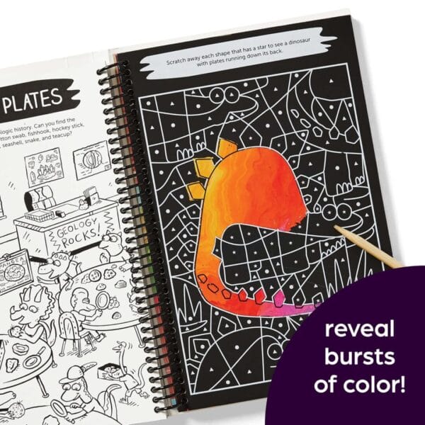 Highlights: Scratch-Off Hidden Pictures- Dinosaur Puzzles - Image 2