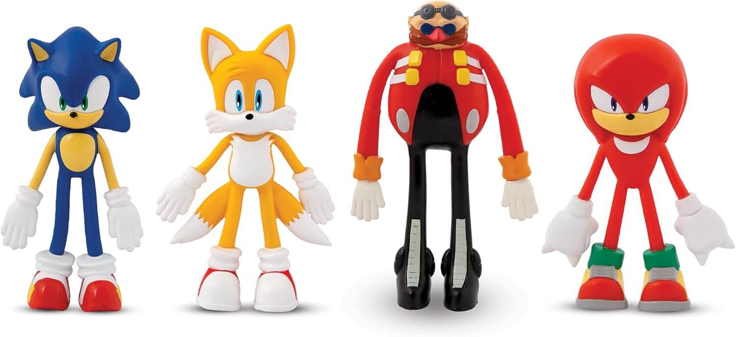 FlexFigs Sonic the Hedgehog 4 Character Pack - Recognized as one