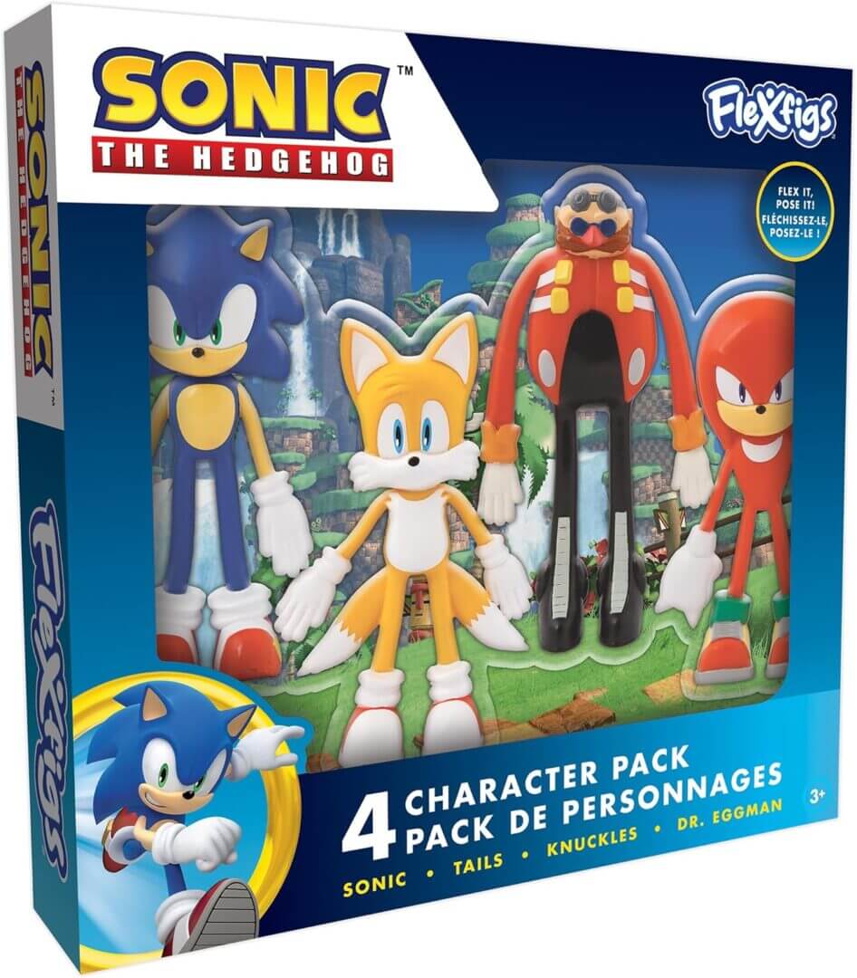 FlexFigs Sonic the Hedgehog 4 Character Pack - Recognized as one
