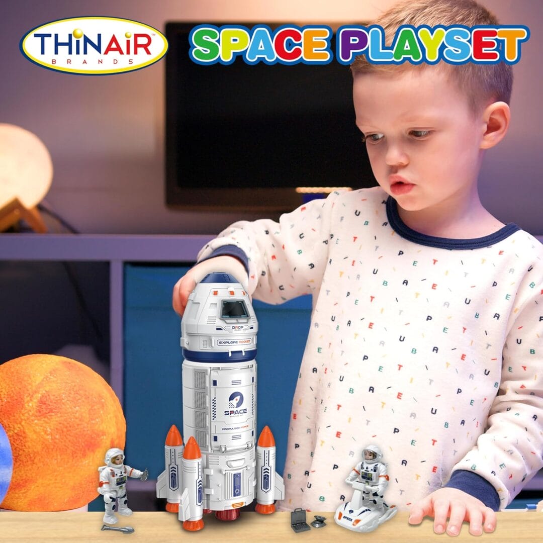 Playful Minds: Space Playset w/ Lights and Sounds - Image 2
